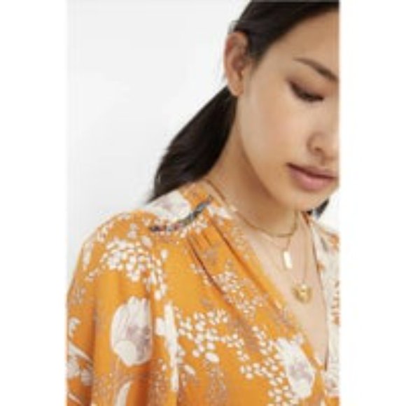 Anthropologie TINY Surplice Floral Blouse Small - Picture 4 of 6